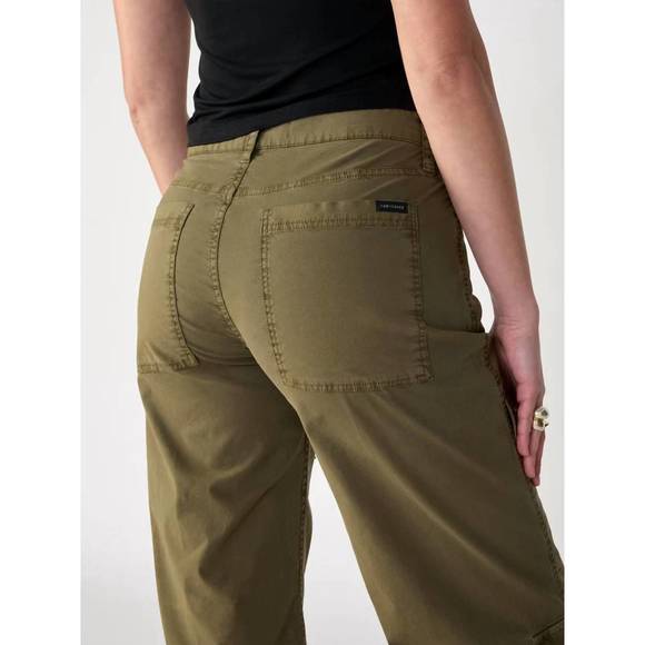 NEW SANCTUARY low slung y2k standard rise cargo pant in mossy green - Picture 4 of 9